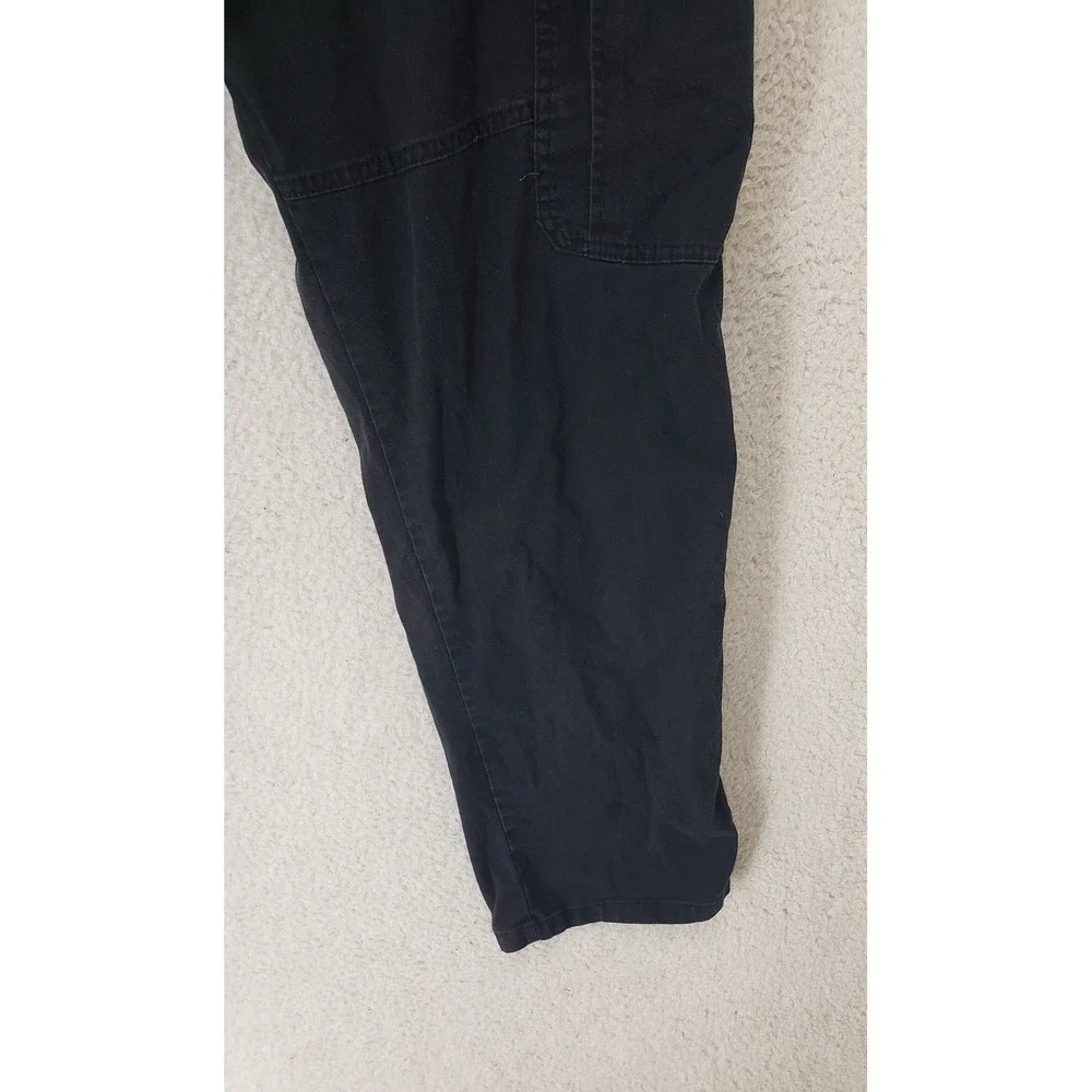Wrangler Cargo Pants Mens 38x32 Black Relaxed Fit Utility Pocket Outdoor Comfort